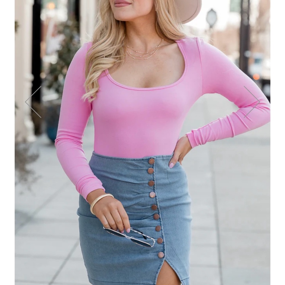 Pink bodysuit